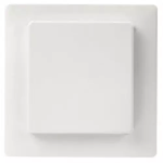 Placca 2M con coperchio bianco 2 MODULI METALLO SERIE VIMAR PLANA