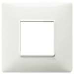Placca 2M BS avorio 2 MODULI TECNOPOLIMERO SERIE VIMAR PLANA