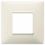 Placca 2M BS beige 2 MODULI TECNOPOLIMERO SERIE VIMAR PLANA