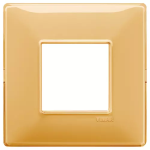Placca 2M BS Reflex ambra 2 MODULI TECNOPOLIMERO SERIE VIMAR PLANA