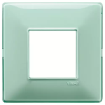 Placca 2M BS Reflex menta 2 MODULI TECNOPOLIMERO SERIE VIMAR PLANA