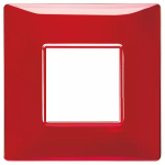 Placca 2M BS Reflex rubino 2 MODULI TECNOPOLIMERO SERIE VIMAR PLANA