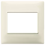 Placca 3M BS beige 3 MODULI TECNOPOLIMERO SERIE VIMAR PLANA