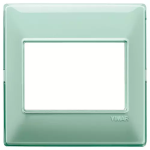 Placca 3M BS Reflex menta 3 MODULI TECNOPOLIMERO SERIE VIMAR PLANA