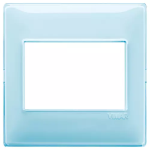 Placca 3M BS Reflex acqua 3 MODULI TECNOPOLIMERO SERIE VIMAR PLANA