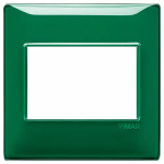 Placca 3M BS Reflex smeraldo 3 MODULI TECNOPOLIMERO SERIE VIMAR PLANA