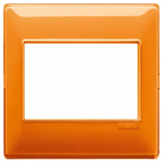 Placca 3M BS Reflex arancio 3 MODULI TECNOPOLIMERO SERIE VIMAR PLANA