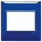 Placca 3M BS Reflex zaffiro 3 MODULI TECNOPOLIMERO SERIE VIMAR PLANA