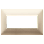 Placca 5M BS champagne opaco 5 MODULI TECNOPOLIMERO SERIE VIMAR PLANA