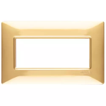 Placca 5M BS oro lucido 5 MODULI TECNOPOLIMERO SERIE VIMAR PLANA
