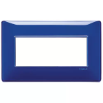 Placca 5M BS Reflex zaffiro 5 MODULI TECNOPOLIMERO SERIE VIMAR PLANA