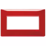 Placca 5M BS Reflex rubino 5 MODULI TECNOPOLIMERO SERIE VIMAR PLANA