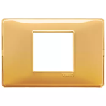 Placca 2M centrali Reflex ambra 2 MODULI TECNOPOLIMERO SERIE VIMAR PLANA