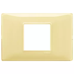 Placca 2M centrali Reflex cedro 2 MODULI TECNOPOLIMERO SERIE VIMAR PLANA