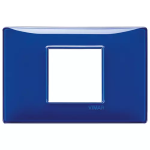 Placca 2M centrali Reflex zaffiro 2 MODULI TECNOPOLIMERO SERIE VIMAR PLANA