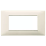 Placca 4M beige 4 MODULI TECNOPOLIMERO SERIE VIMAR PLANA