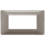 Placca 4M Reflex cenere 4 MODULI TECNOPOLIMERO SERIE VIMAR PLANA