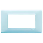 Placca 4M Reflex acqua 4 MODULI TECNOPOLIMERO SERIE VIMAR PLANA