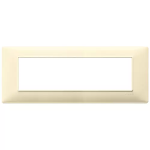 Placca 7M crema 7 MODULI TECNOPOLIMERO SERIE VIMAR PLANA