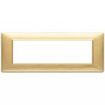 Placca 7M oro opaco 7 MODULI TECNOPOLIMERO SERIE VIMAR PLANA