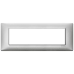 Placca 7M tecnopolimero Silver 7 MODULI TECNOPOLIMERO SERIE VIMAR PLANA