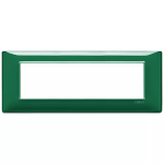 Placca 7M Reflex smeraldo 7 MODULI TECNOPOLIMERO SERIE VIMAR PLANA