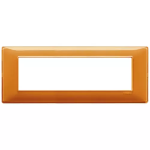 Placca 7M Reflex arancio 7 MODULI TECNOPOLIMERO SERIE VIMAR PLANA