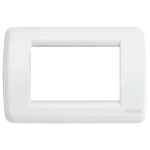 Placca Rondò 3M bianco TECNOPOLIMERO SERIE VIMAR IDEA RONDÒ
