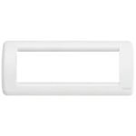 Placca Rondò 6M bianco METALLO PRESSOFUSO SERIE VIMAR IDEA RONDÒ