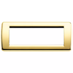 Placca Rondò 6M oro lucido METALLO PRESSOFUSO SERIE VIMAR IDEA RONDÒ