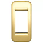 Placca Rondò 1M pann.oro lucido METALLO PRESSOFUSO SERIE VIMAR IDEA RONDÒ