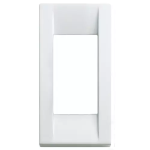 Placca Classica 1M pann.bianco bril TECNOPOLIMERO SERIE VIMAR IDEA