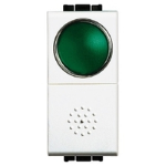 light - pulsante 10A + portalampada verde