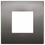 Placca Classic 2M cromo nero METALLO SERIE VIMAR ARKÈ