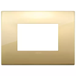 Placca Classic 3M oro METALLO SERIE VIMAR ARKÈ