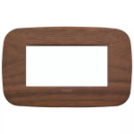 Placca Round 4M noce LEGNO SERIE VIMAR ARKÈ ROUND