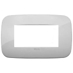 Placca Round 4M silver TECNOPOLIMERO SERIE VIMAR ARKÈ ROUND