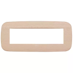 Placca Round 7M acero LEGNO SERIE VIMAR ARKÈ ROUND