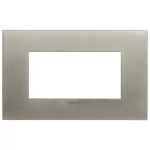 Placca fit 4M acciaio spazzolato METALLO SERIE VIMAR ARKÈ FIT