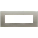 Placca fit 7M acciaio spazzolato METALLO SERIE VIMAR ARKÈ FIT