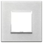 Placca 2M grigio Next ALLUMINIO SERIE VIMAR EIKON EVO