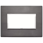 Placca 4M grigio lava ALLUMINIO ANODIZZATO SERIE VIMAR EIKON EVO