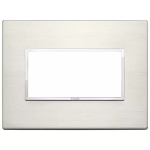 Placca 4M titanio ALLUMINIO ANODIZZATO SERIE VIMAR EIKON EVO