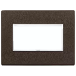 Placca 4M tabacco PELLE SERIE VIMAR EIKON EVO