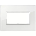 Placca 4M bianco diamante CRISTALLO SERIE VIMAR EIKON EVO