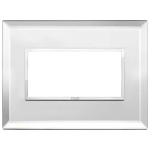 Placca 4M argento ghiaccio CRISTALLO SERIE VIMAR EIKON EVO