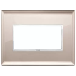 Placca 4M specchio bronzato CRISTALLO SERIE VIMAR EIKON EVO