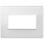 Placca 4M bianco totale diamanteCRISTALLO SERIE VIMAR EIKON EVO
