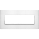 Placca 7M alluminio brillante ALLUMINIO SERIE VIMAR EIKON EVO