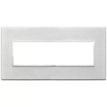 Placca 7M grigio Next ALLUMINIO SERIE VIMAR EIKON EVO